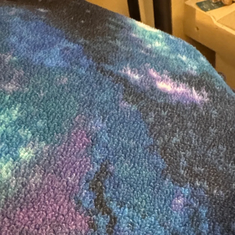 Small Pets Bedding Fleece Blanket - Blue Galaxy Print- Guinea pig cage liner